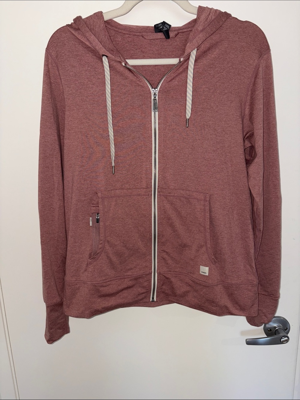 Vuori women’s Zip-Up Hoodie Sweatshirt - Mauve m